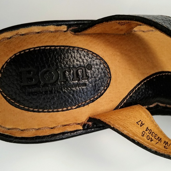 🆕Born | Leather Wedge Slide (Woman) - Picture 2 of 8